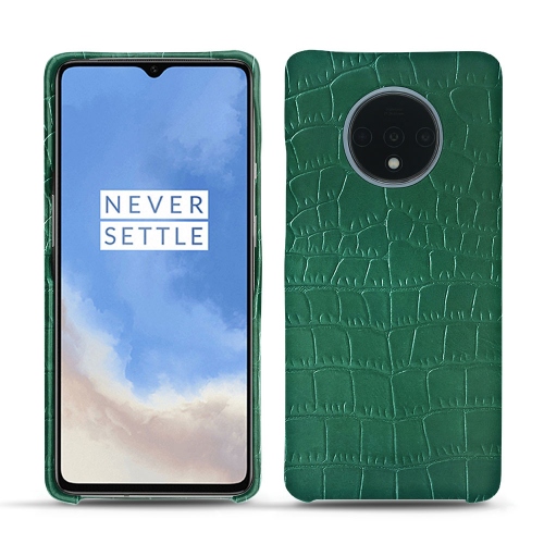 Custodia in pelle OnePlus 7TCrocodile pino ( Pantone #173F35 ) 