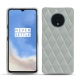Capa em pele OnePlus 7T - Gris - Couture ( Nappa - Pantone W428C ) 
