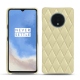 Capa em pele OnePlus 7T - Beige - Couture ( Nappa - Pantone 7502C ) 