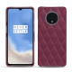 Capa em pele OnePlus 7T - Prune vintage - Couture
