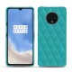 OnePlus 7T leather cover - Bleu fluo - Couture