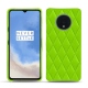 Funda de piel OnePlus 7T - Vert fluo - Couture