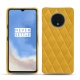 Coque cuir OnePlus 7T - Jaune soulèu - Couture