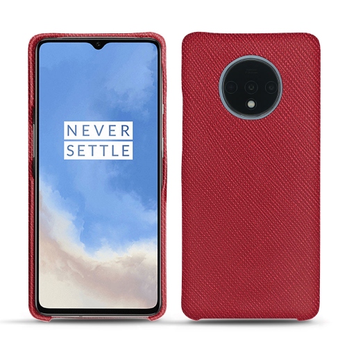 OnePlus 7T leather covers and casesRouge passion ( Pantone #a6192e ) 