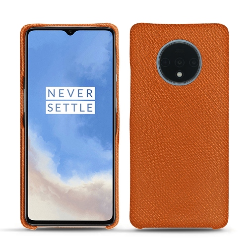 Lederschutzhülle OnePlus 7TOrange vibrant ( Pantone #e36b39 ) 
