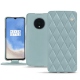 Capa em pele OnePlus 7T - Bleu ciel - Couture ( Nappa - Pantone 277C ) 