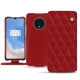 Funda de piel OnePlus 7T - Rouge - Couture ( Nappa - Pantone 199C ) 
