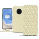 Housse cuir OnePlus 7T - Ivoire - Couture ( Sleek P C12 - White ) 