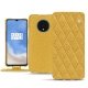 Capa em pele OnePlus 7T - Mimosa - Couture ( Pantone 141C ) 