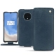 Housse cuir OnePlus 7T - Jean vintage ( Roughtcut - Pantone 285U  ) 