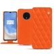 Lederschutzhülle OnePlus 7T - Orange fluo - Couture