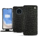 OnePlus 7T leather case - Autruche nero