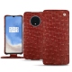 OnePlus 7T leather case - Autruche ciliegia