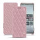 Lederschutzhülle Sony Xperia 5 - Rose - Couture ( Nappa - Pantone 2365C ) 