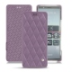 レザーケース Sony Xperia 5 - Lilas - Couture ( Nappa - Pantone 2645U ) 