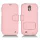 Housse cuir Samsung GT-i9500 Galaxy S IV - Rose ( Nappa - Pantone 2365C ) 