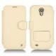 Funda de piel Samsung GT-i9500 Galaxy S IV - Beige ( Nappa - Pantone 7502C ) 