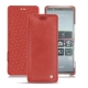 Sony Xperia 5 leather case - Cerise vintage ( Pantone 185C ) 