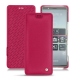 Capa em pele Sony Xperia 5 - Rose fluo