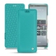 Sony Xperia 5 leather case - Bleu fluo