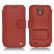 硬质真皮保护套 Samsung GT-i9500 Galaxy S IV - Rouge ( Nappa - Pantone 199C ) 