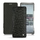 Housse cuir Sony Xperia 5 - Autruche nero