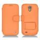 가죽 커버 Samsung GT-i9500 Galaxy S IV - Orange ( Nappa - Pantone 1495U ) 
