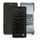 Capa em pele Sony Xperia 5 - Crocodile nero