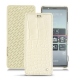 Sony Xperia 5 leather case - Crocodile milk