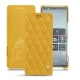 Lederschutzhülle Sony Xperia 5 - Jaune soulèu - Couture