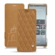 Housse cuir Sony Xperia 5 - Castan esparciate - Couture