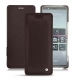 Sony Xperia 5 leather case - Marron envoûtant