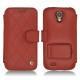 Samsung GT-i9500 Galaxy S IV leather case - Rouge - Couture ( Nappa - Pantone 199C ) 