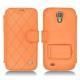 Custodia in pelle Samsung GT-i9500 Galaxy S IV - Orange - Couture ( Nappa - Pantone 1495U ) 