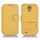 Samsung GT-i9500 Galaxy S IV leather case - Mimosa ( Pantone 141C ) 