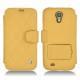 Samsung GT-i9500 Galaxy S IV leather case - Mimosa - Couture ( Pantone 141C ) 