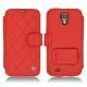 Samsung GT-i9500 Galaxy S IV leather case - Tomate - Couture ( Pantone 187C ) 