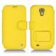 Custodia in pelle Samsung GT-i9500 Galaxy S IV - Jaune fluo