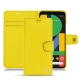 Housse cuir Google Pixel 4 - Jaune fluo