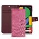 Google Pixel 4 leather case - Serpent ciclamino