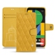 Housse cuir Google Pixel 4 XL - Jaune soulèu - Couture