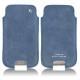 Custodia in pelle Samsung GT-i9500 Galaxy S IV - Jean vintage ( Roughtcut - Pantone 285U  ) 