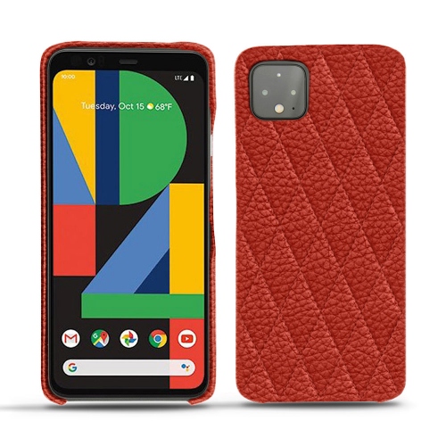 Funda de piel Google Pixel 4Papaye - Couture ( Pantone #b54317 ) 
