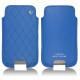 Custodia in pelle Samsung GT-i9500 Galaxy S IV - Bleu océan - Couture ( Nappa - Pantone 293C ) 