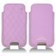 Samsung GT-i9500 Galaxy S IV leather case - Lilas - Couture ( Nappa - Pantone 2645U ) 