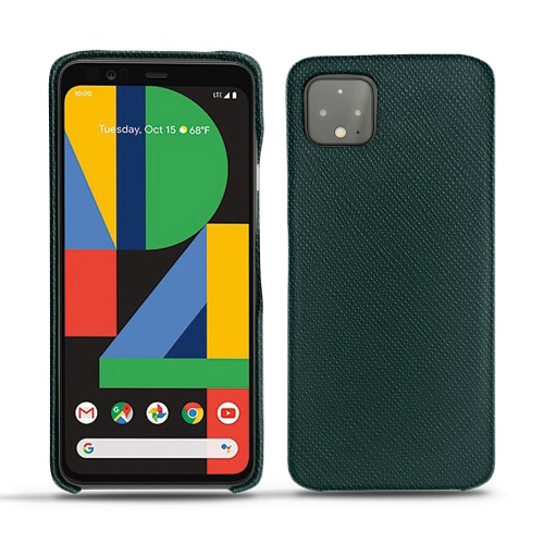 Handmade Full leather case Pixel 5,Pixel 4a 5G,Pixel 4 3 2 XL Pixel 3a Personalized Case Slim Embossed leather Green
