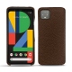 Google Pixel 4 XL leather cover - Châtaigne ( Pantone 476C ) 