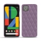 Google Pixel 4 XL leather cover - Lilas - Couture ( Nappa - Pantone 2645U ) 