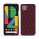 Custodia in pelle Google Pixel 4 XL - Lie de vin - Couture ( Pantone 5115C ) 