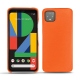 Coque cuir Google Pixel 4 XL - Orange fluo